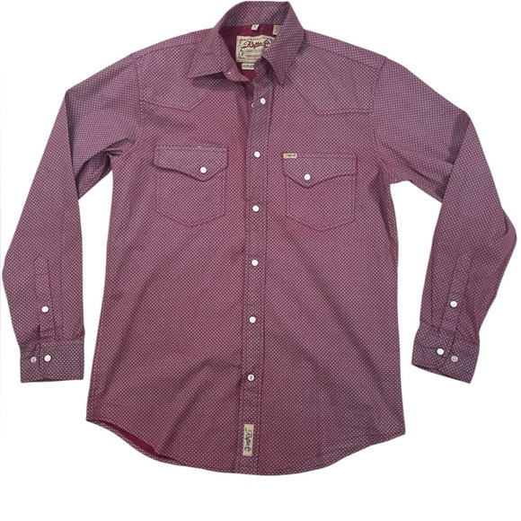 Rafter C Men’s Western pearl snap Long sleeve size M - Picture 1 of 7